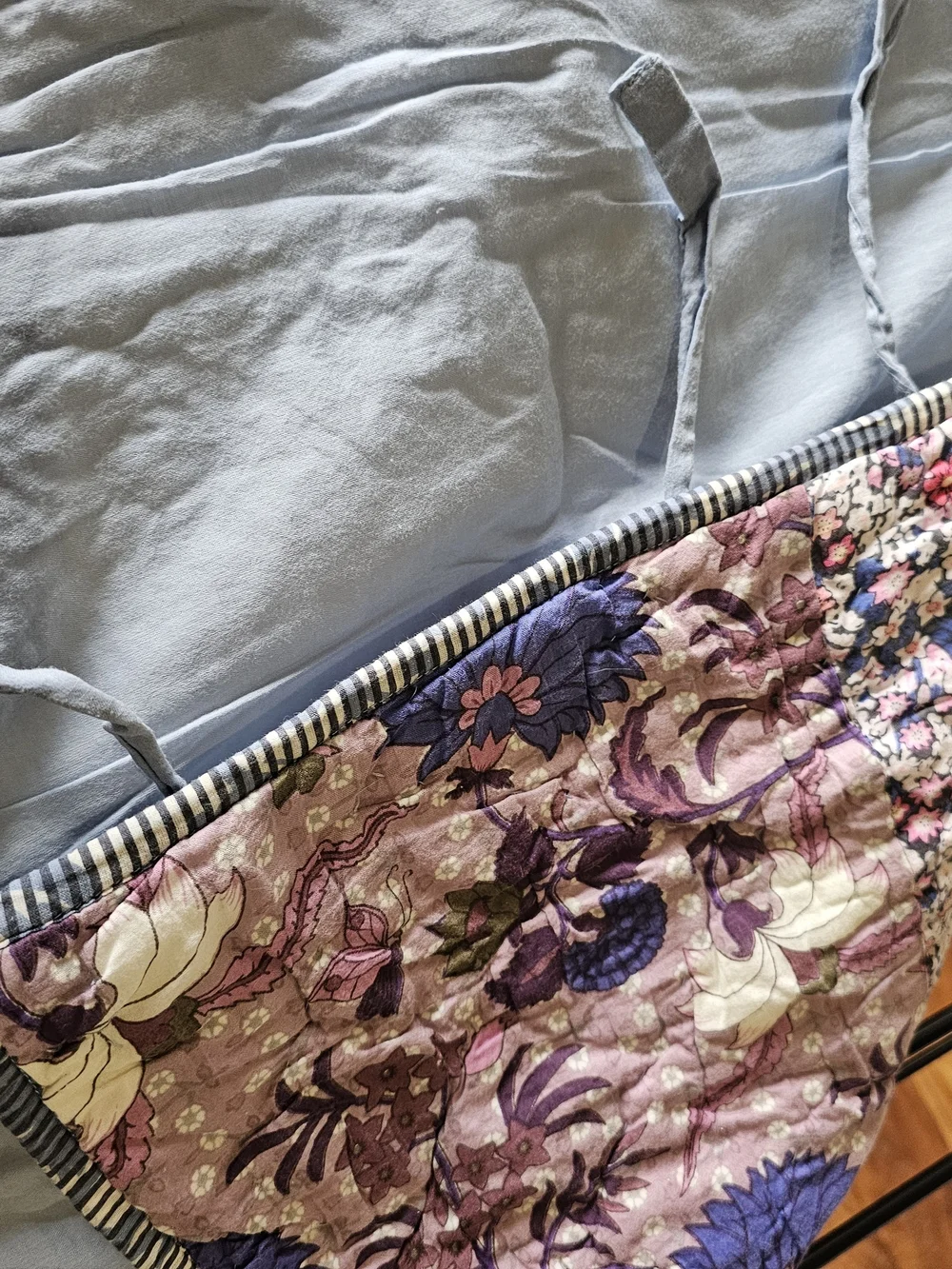 The Company Store Blue and Pink Floral Patchwork Set/2 Shams